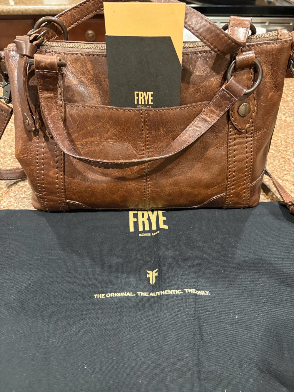 Frye Washed Leather Bag